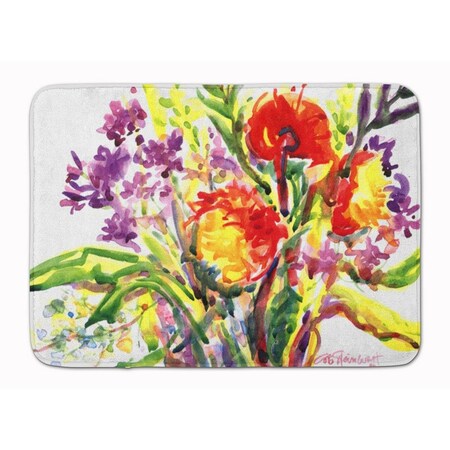 Carolines Treasures Flower Machine Washable Memory Foam Mat 6042RUG